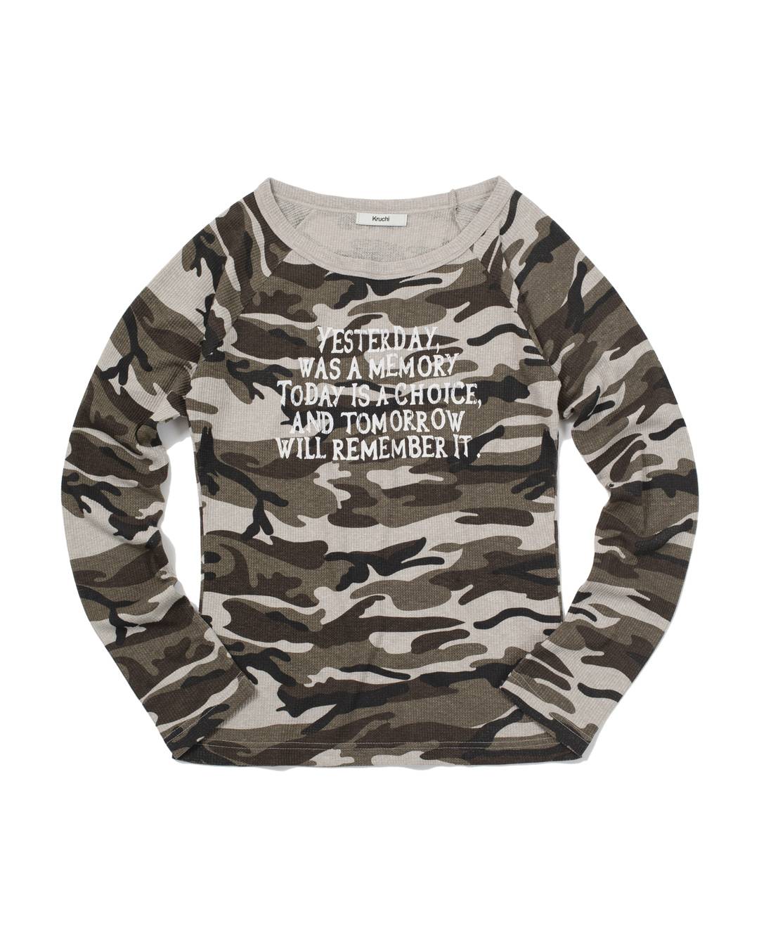 Yesterday waffle long-sleeved (CAMO) WOMENS