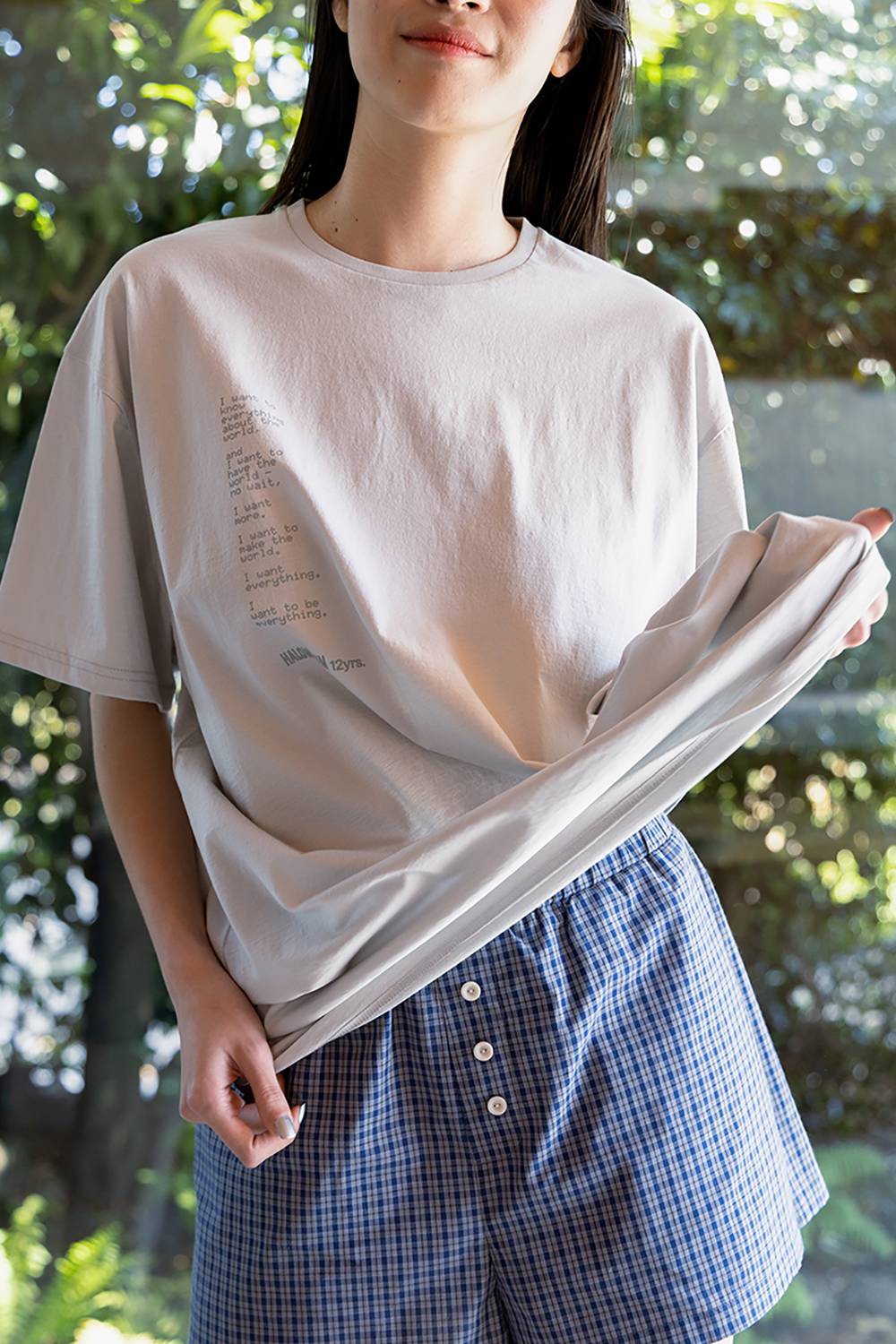 DOUBLE WAIST CHECK SHORTS / BLUE