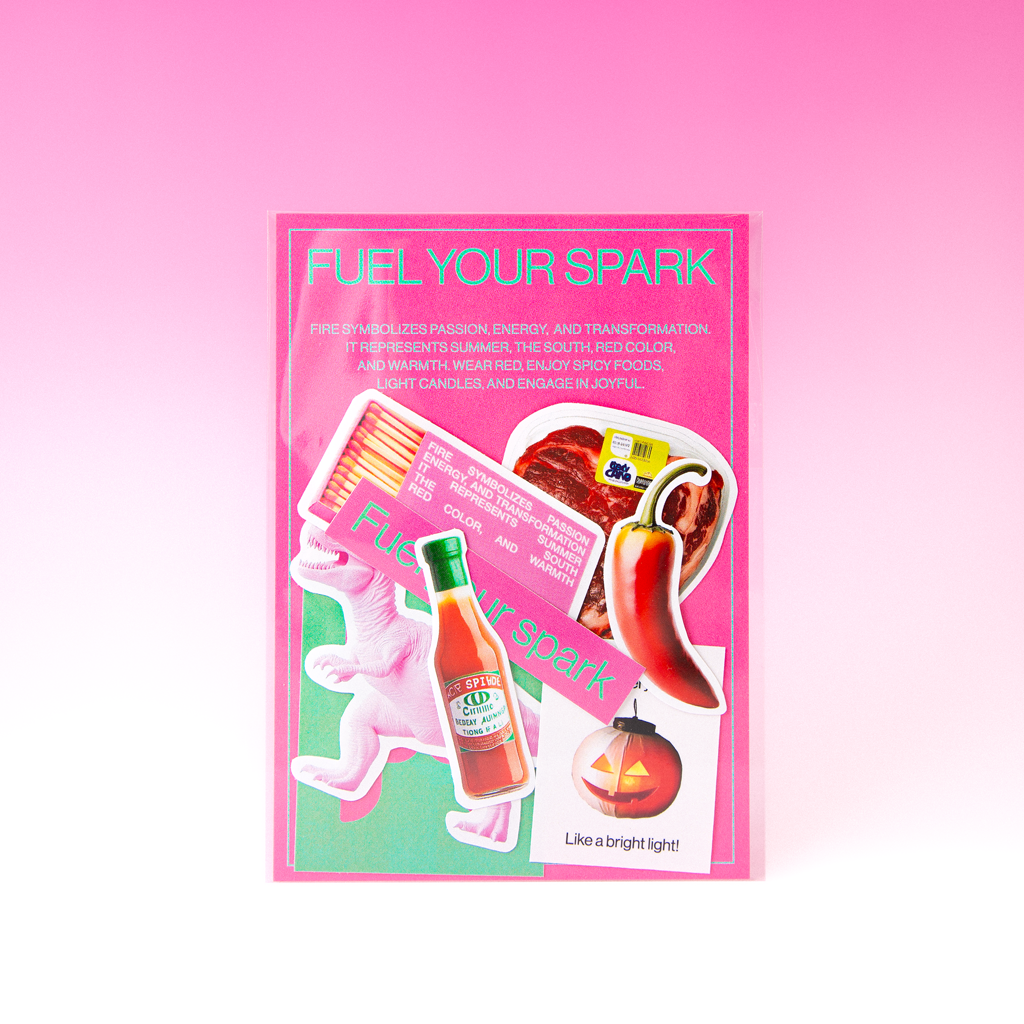 화 사주 개운 스티커 set /  Fuel your spark