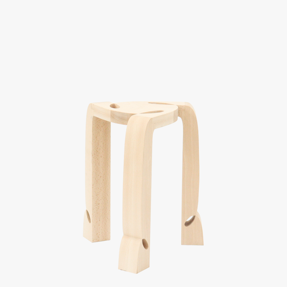 Curly Stool 003 | Beech