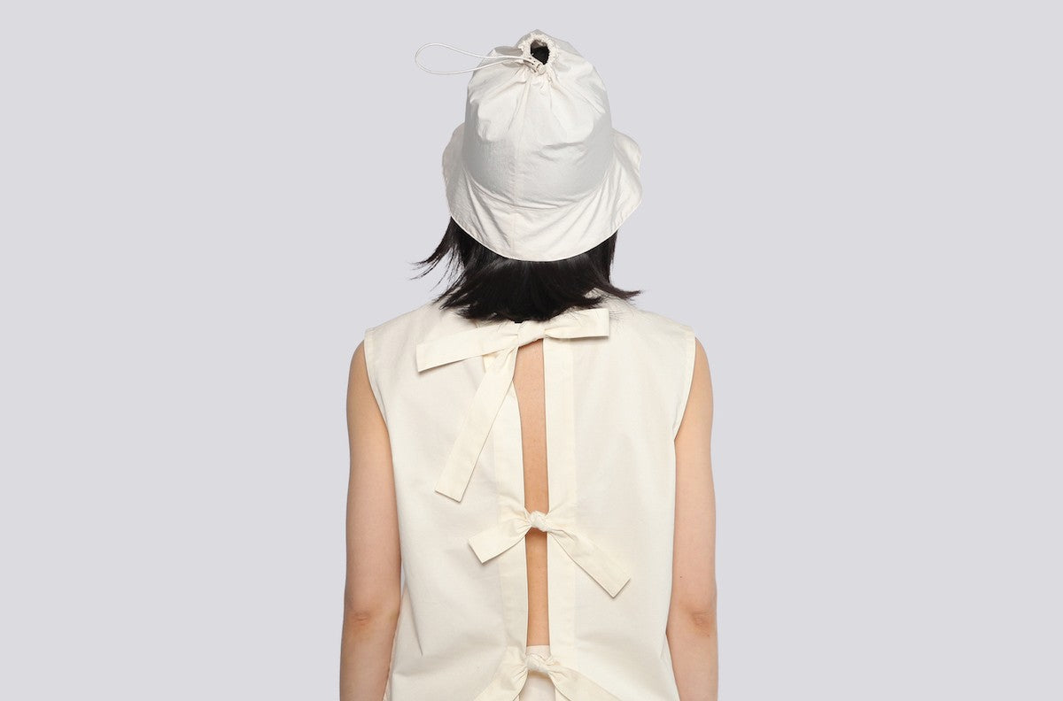 STRING BUCKET HAT / ECRU - HALOMINIUM  할로미늄 - CAVA LIFE