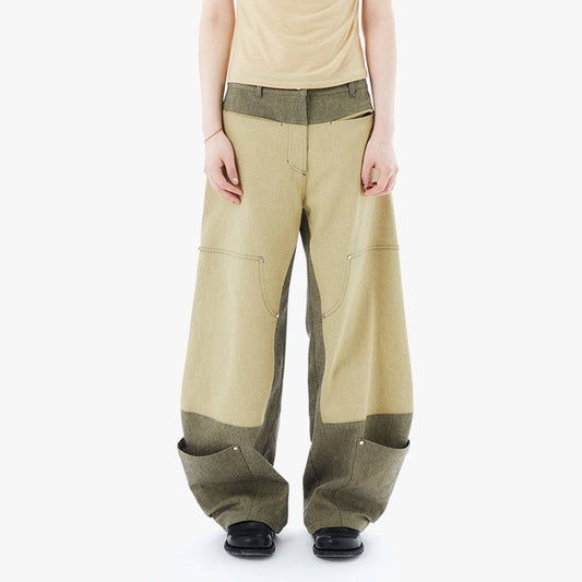 HEM POCKETS JEANS 2 / SAND