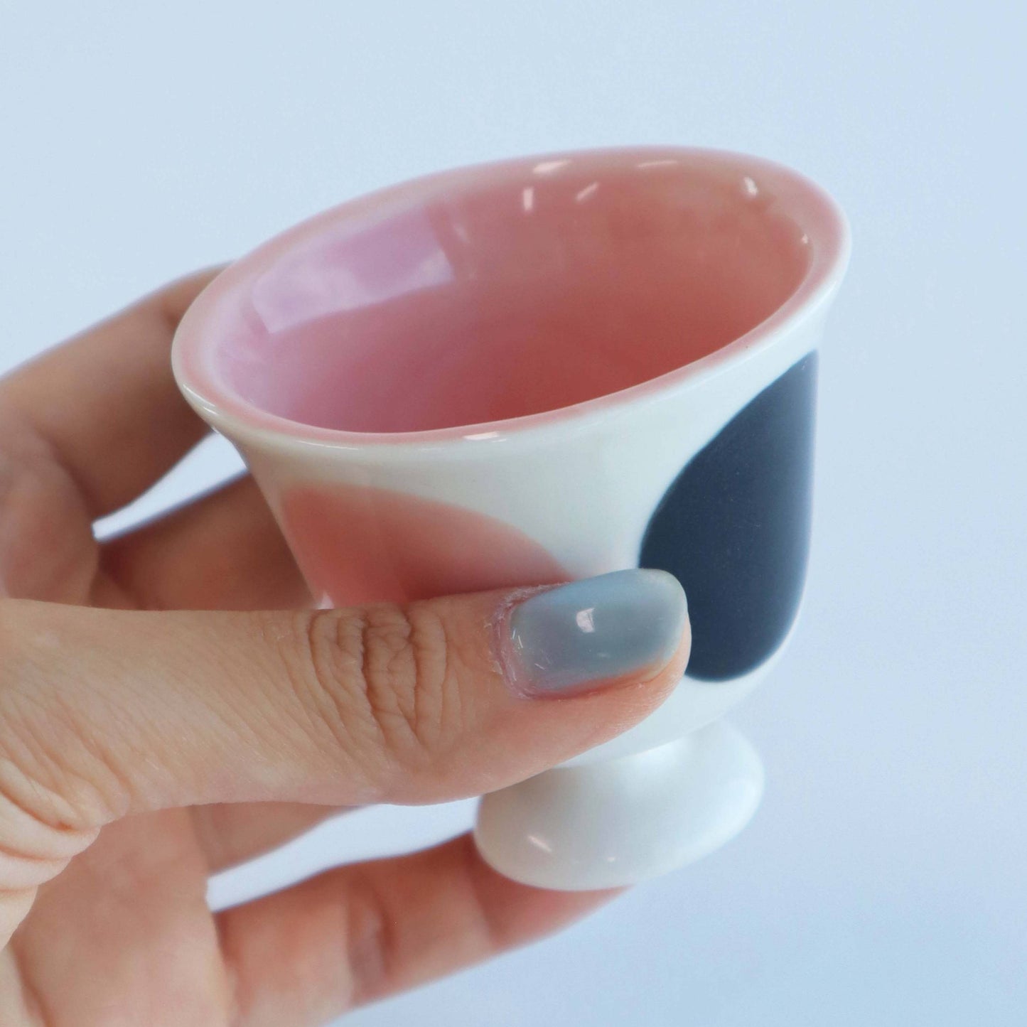 DOT mini goblet - black&pink
