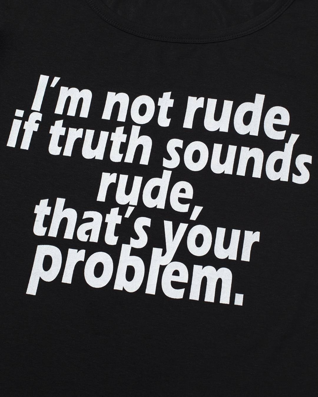 RUDE Half Sleeve T-shirt (BLACK)
