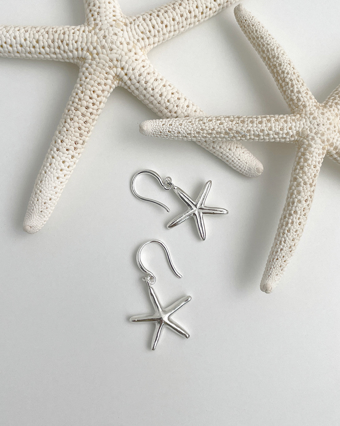 starfish & sand dollar hook earring - Next Green Door - CAVA LIFE