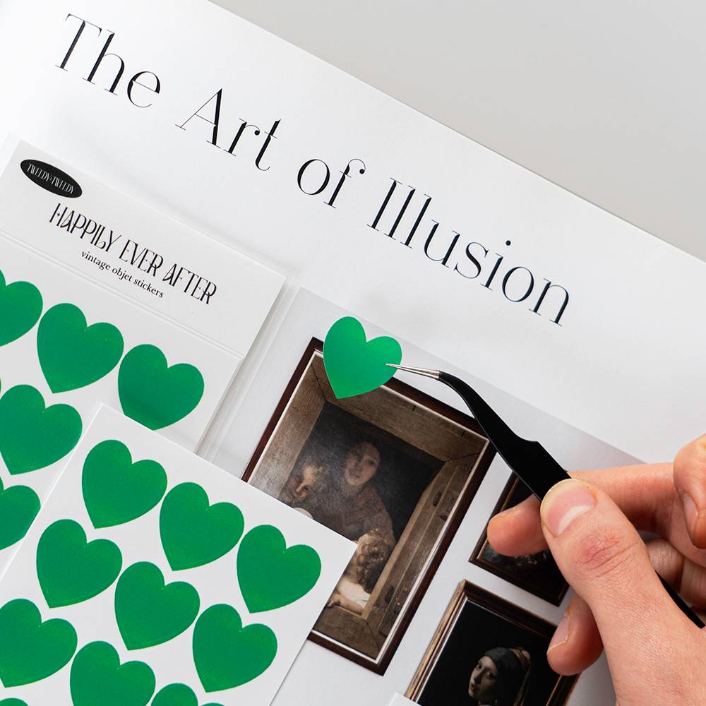 HAPPILY EVER AFTER - GREEN HEART (하트 씰스티커 2매)