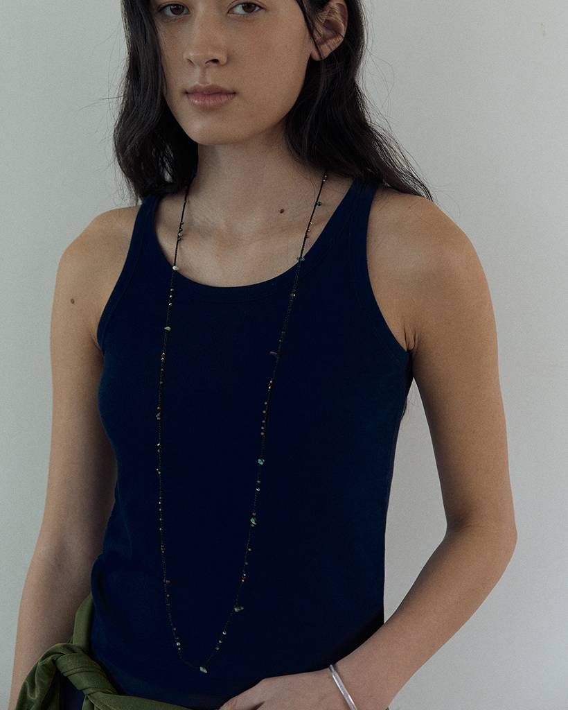 night of village metallic crochet bodychain