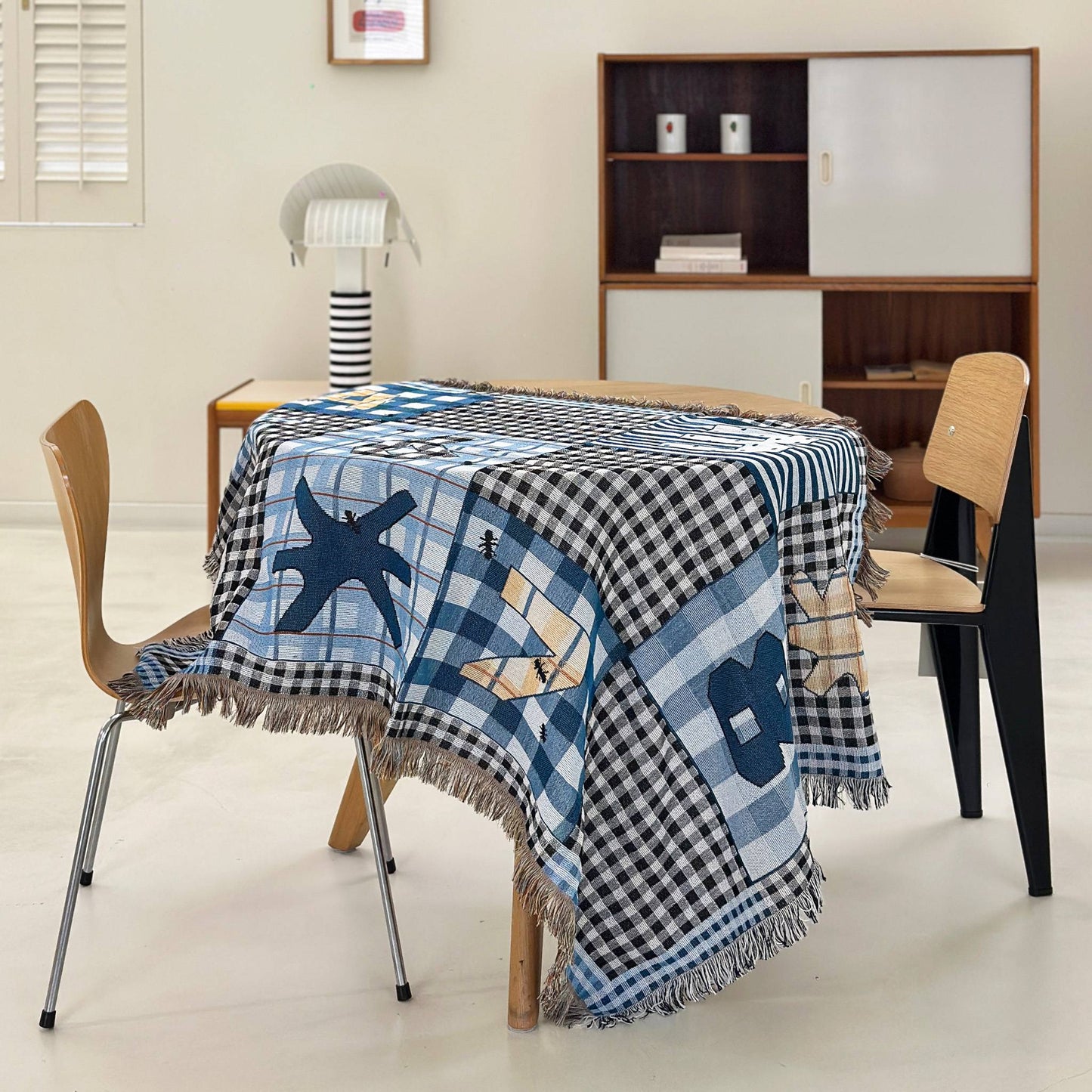 Ant on Check Woven Blanket