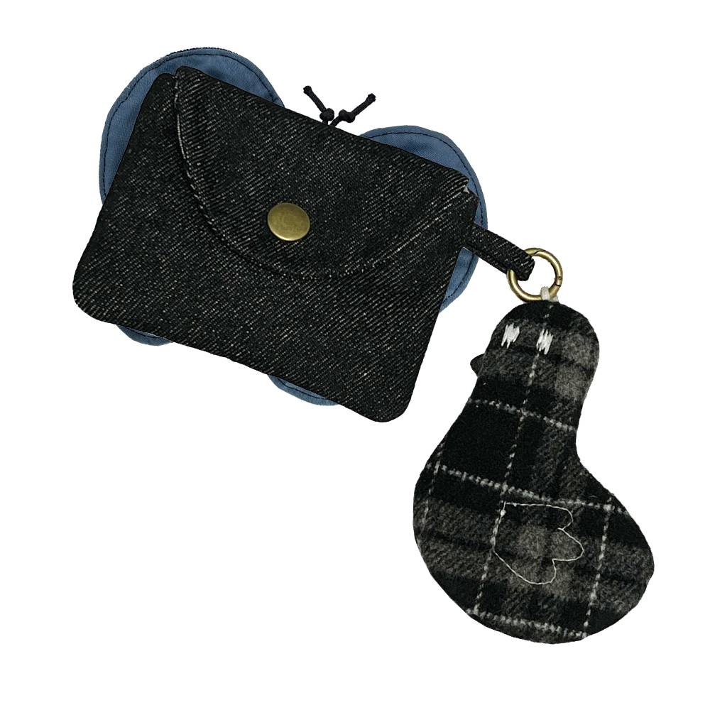 나비 수집 데님 카드지갑 NB001R