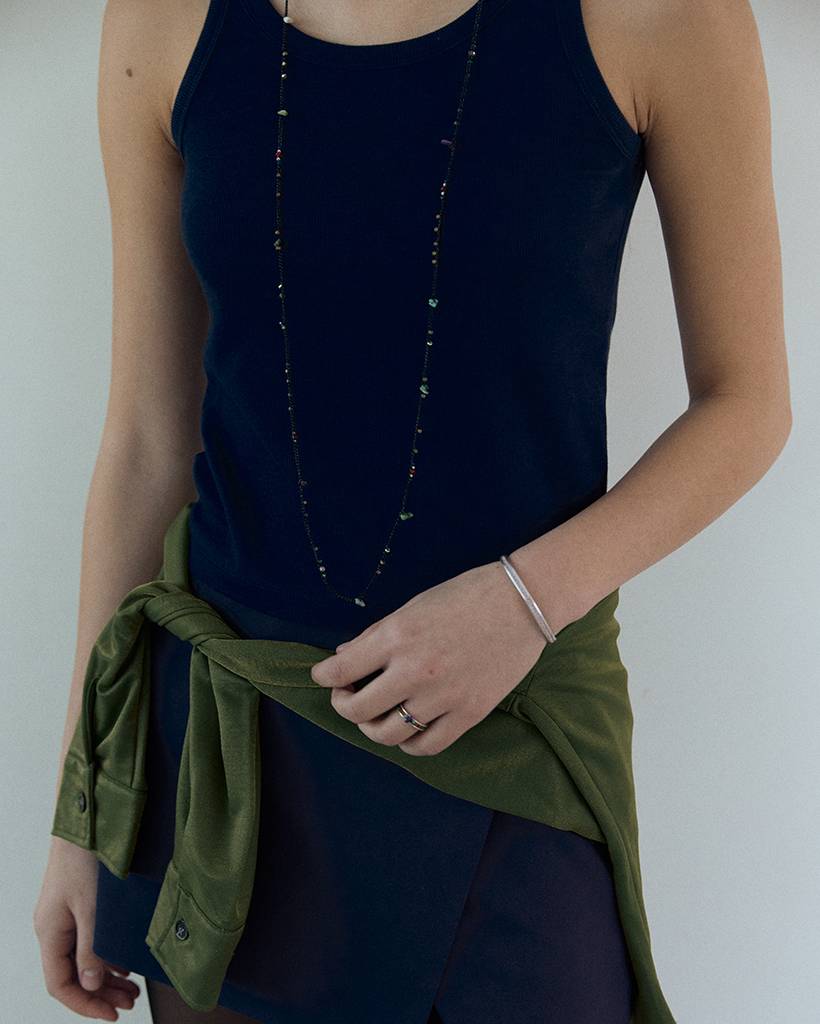 crochet bangle/ lilac