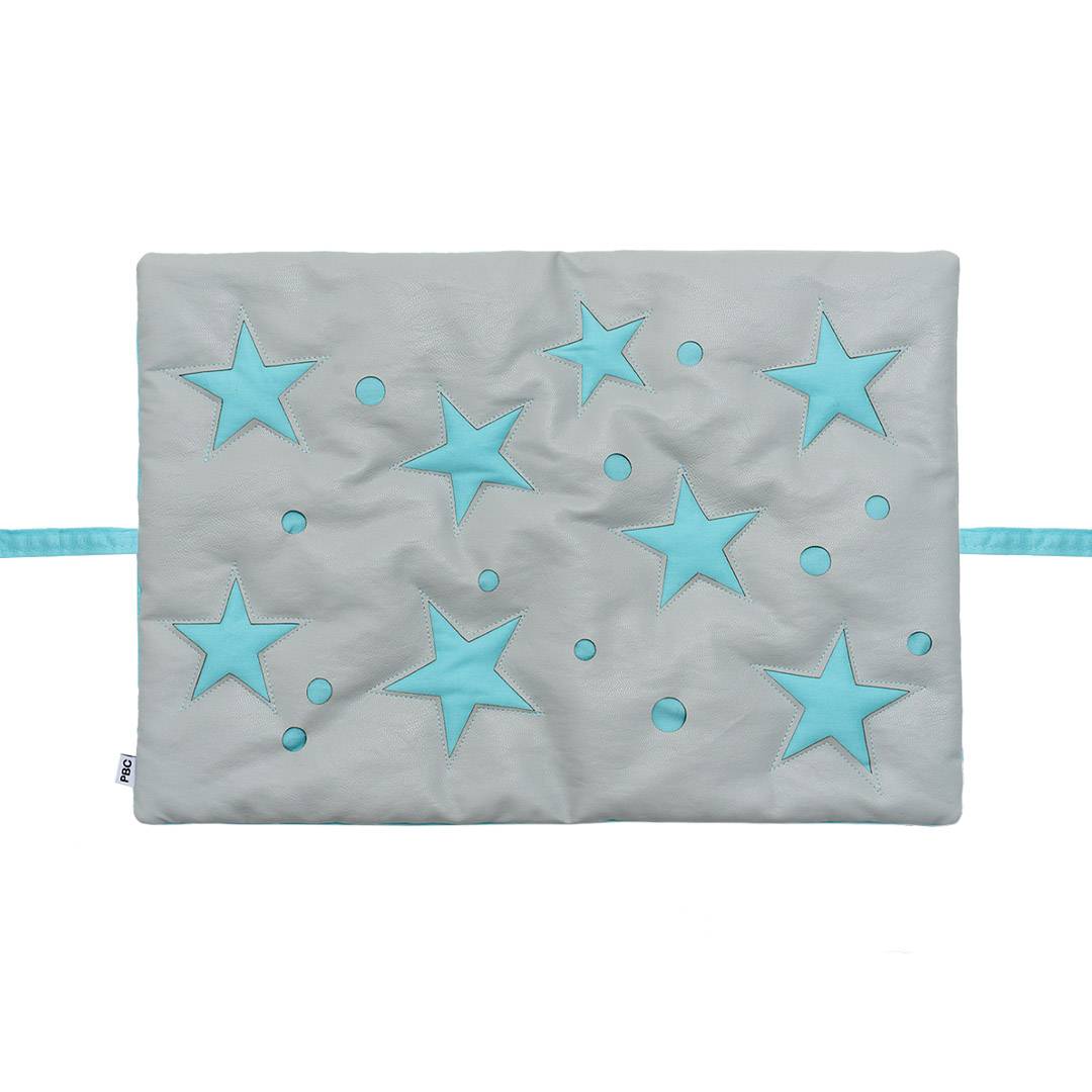Jumping Star Pouch (mint/gray)
