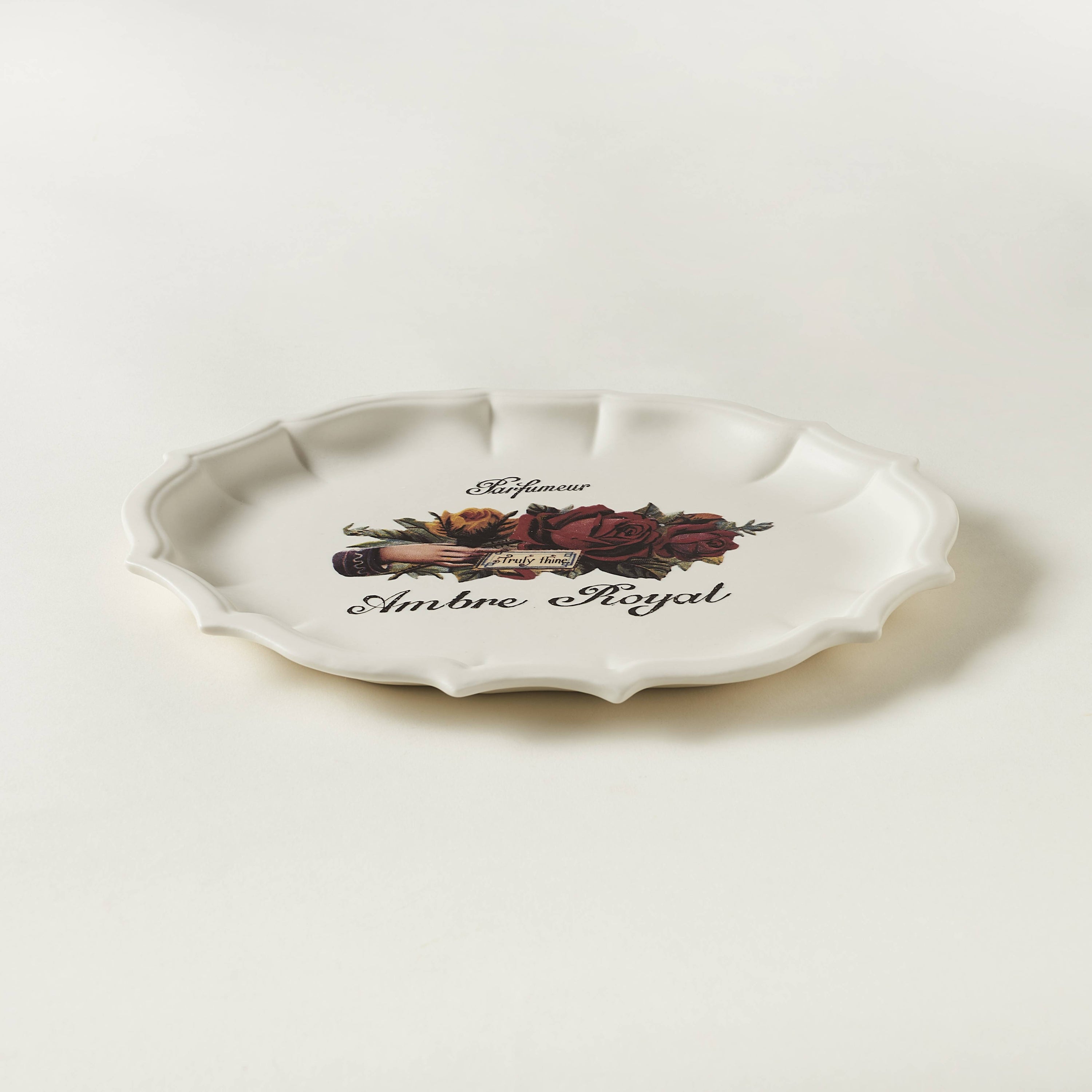 장미 치펜데일 플레이트 - chinoiserie 시누아즈리 - CAVA LIFE