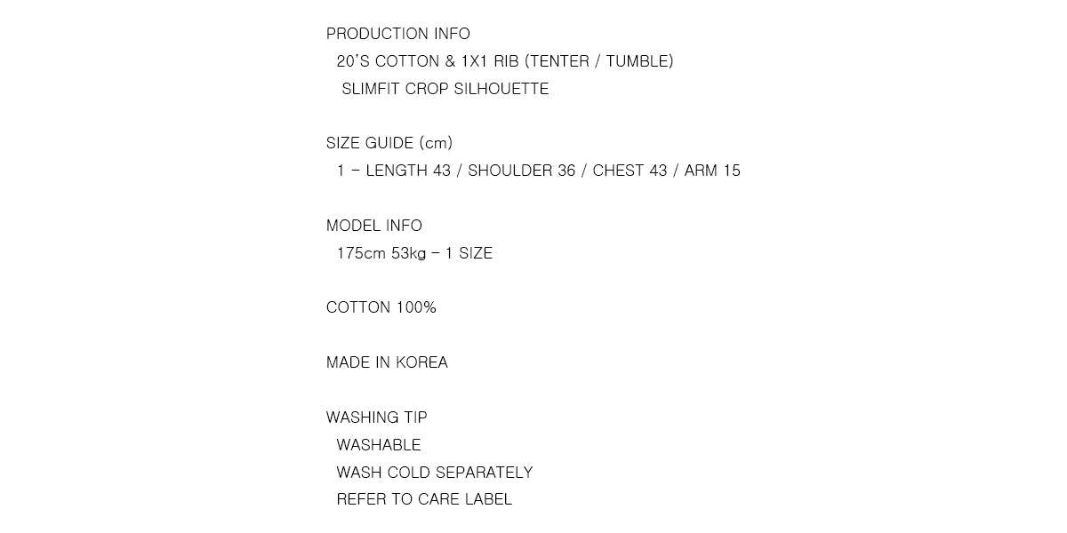 STIPPLE SHORT SLEEVE CROP TEE