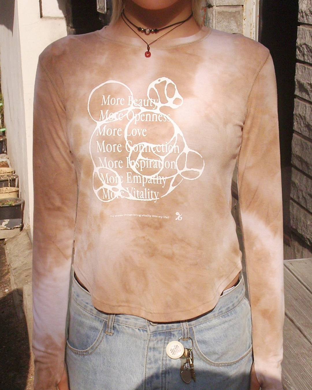 More Tie dye long-sleeved (BEIGE)