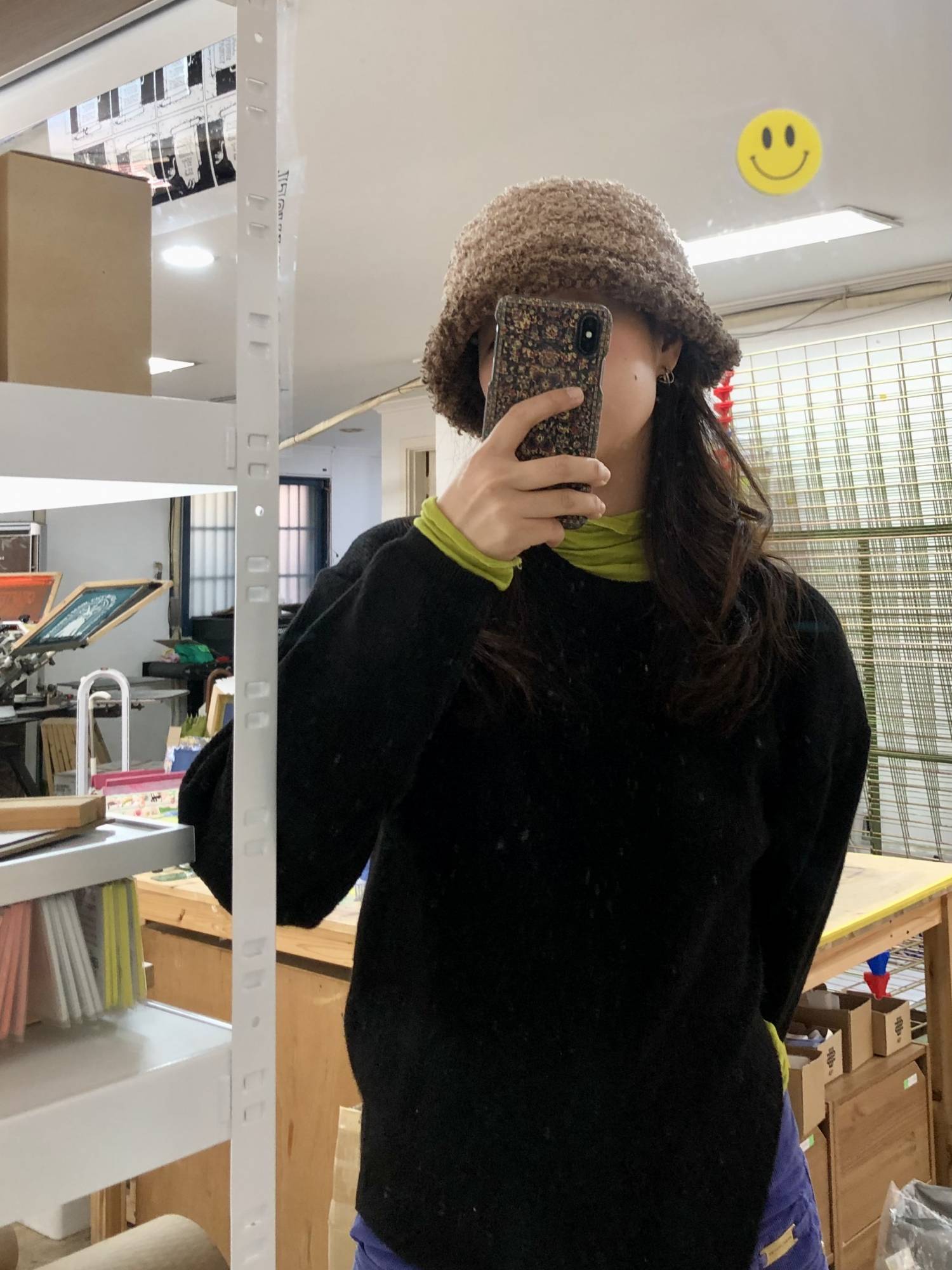 Fluffy Bucket / 플러피 니트 버킷햇 - Beige