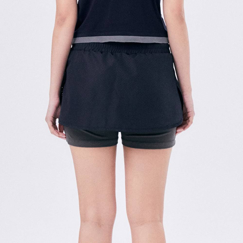 MICRO MESH SKIRT PANTS / NAVY - HALOMINIUM  할로미늄 - CAVA LIFE