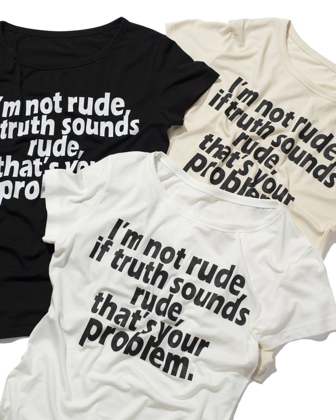 RUDE Half Sleeve T-shirt (BLACK)