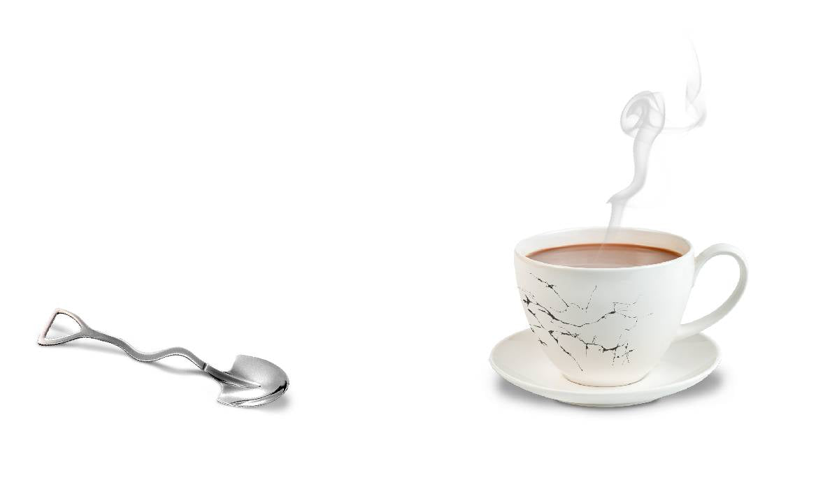 MEDITATIVE IMAGE MAXI SKIRT (GRAY)