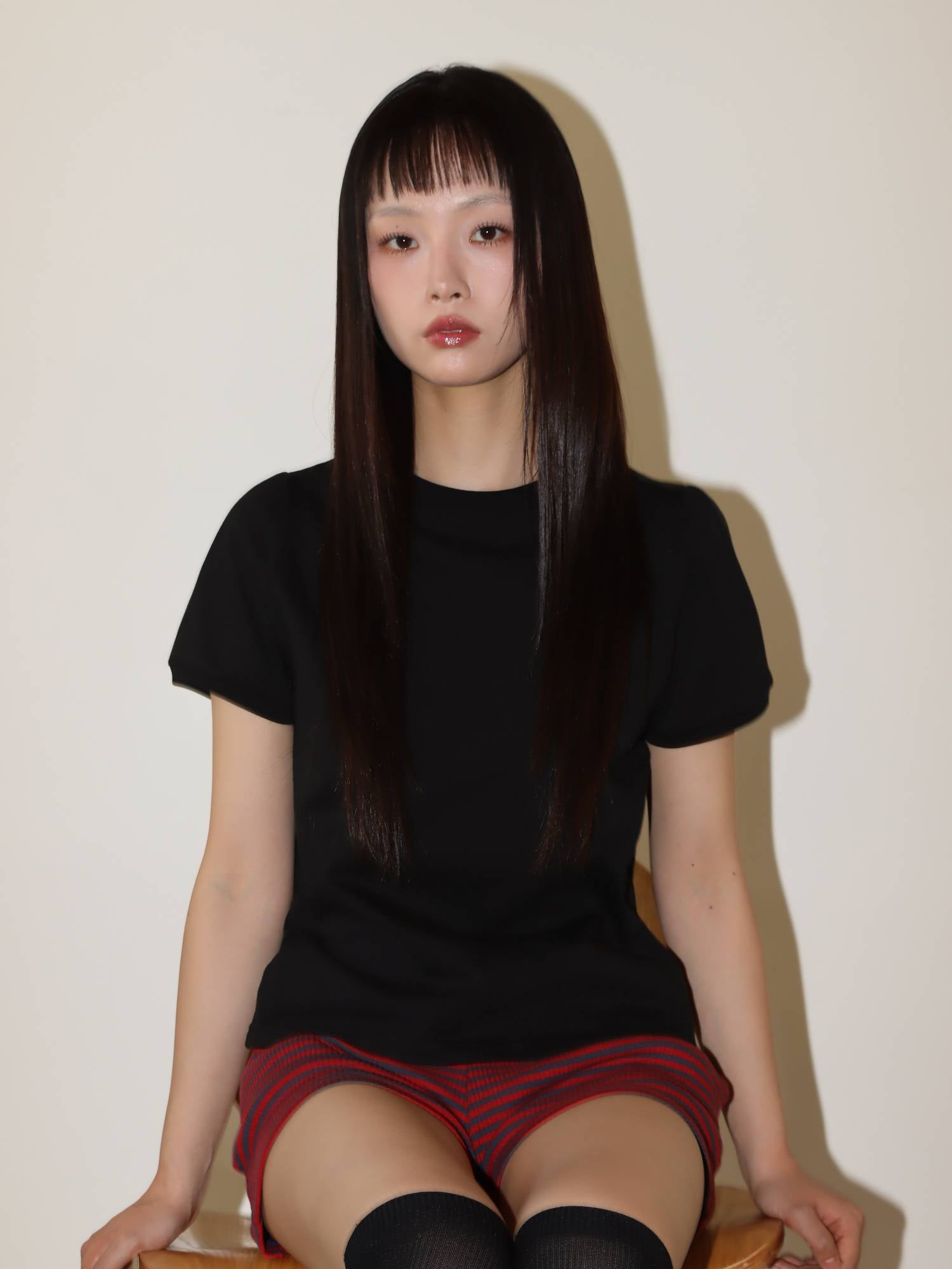 LETTERING PUFF T-SHIRT (BLACK)