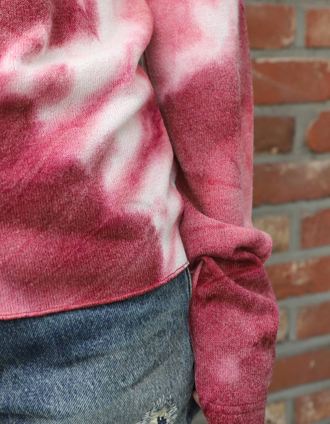 Tie dye Knit (BURGUNDY) WOMENS