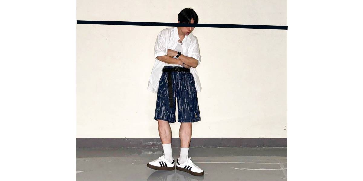 FELIX DENIM TWO TUCK WIDE SHORTS