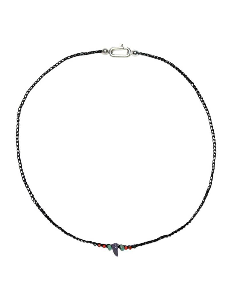 aztec recipe metallic crochet necklace