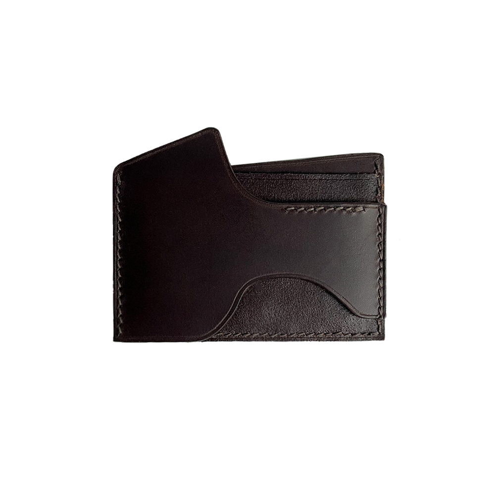 Bulge Card Wallet / Vegetable Tanned Apollo - aran/mudgesosi - CAVA LIFE