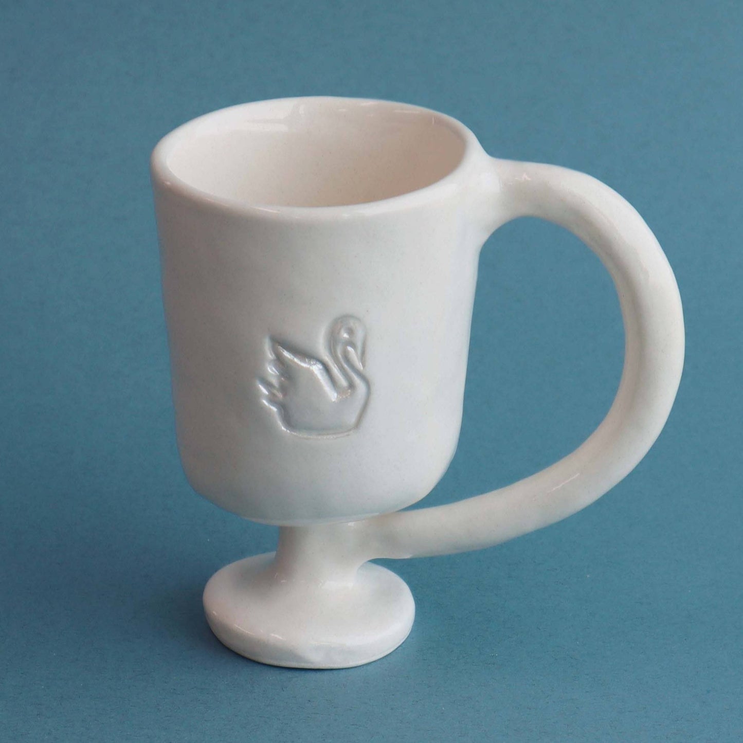 Swan handled goblet
