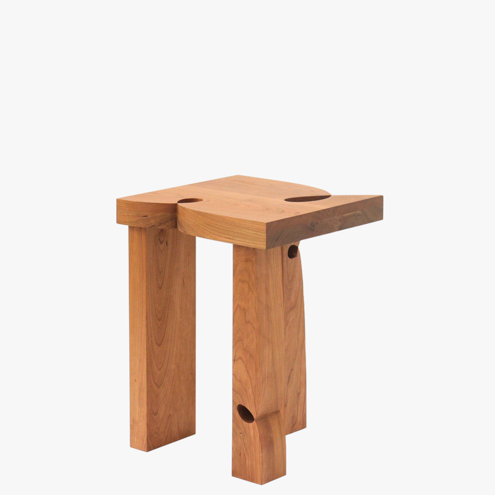 Curly Stool 001 | Cherry