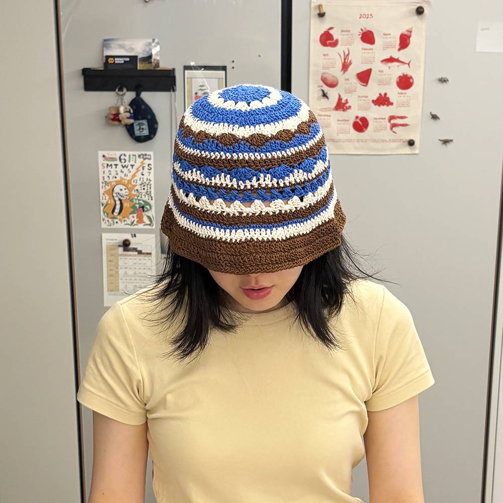 OSLO BUCKET HAT 오슬로 니트 버킷햇 - Blue