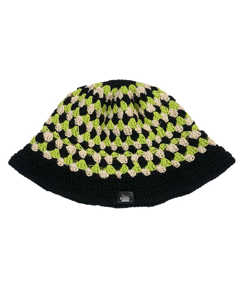 KATE BUCKET HAT 케이트 니트 버킷햇 - Black