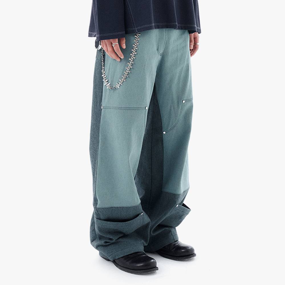 HEM POCKETS JEANS 2 / GREEN