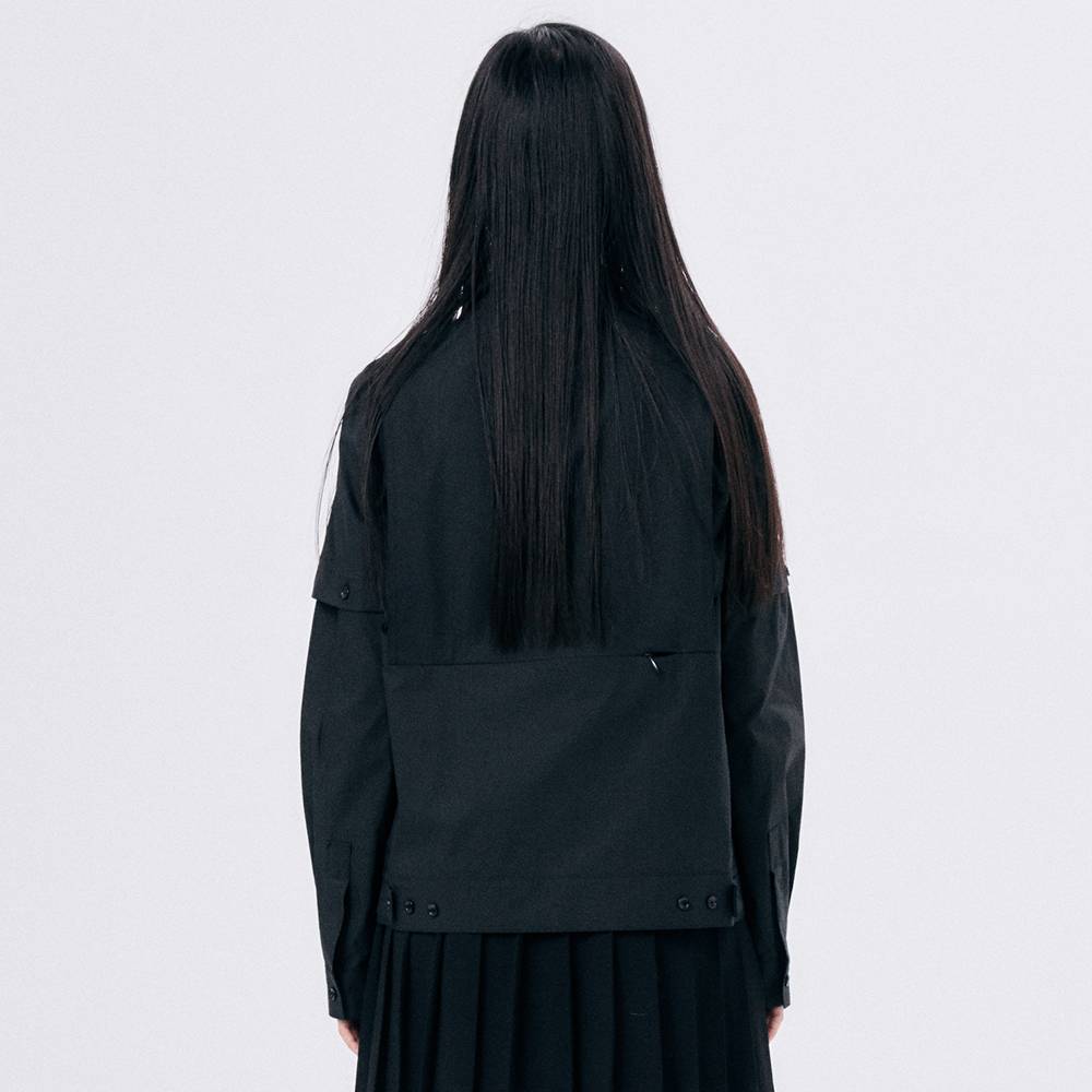 SHIRT JACKET / BLACK