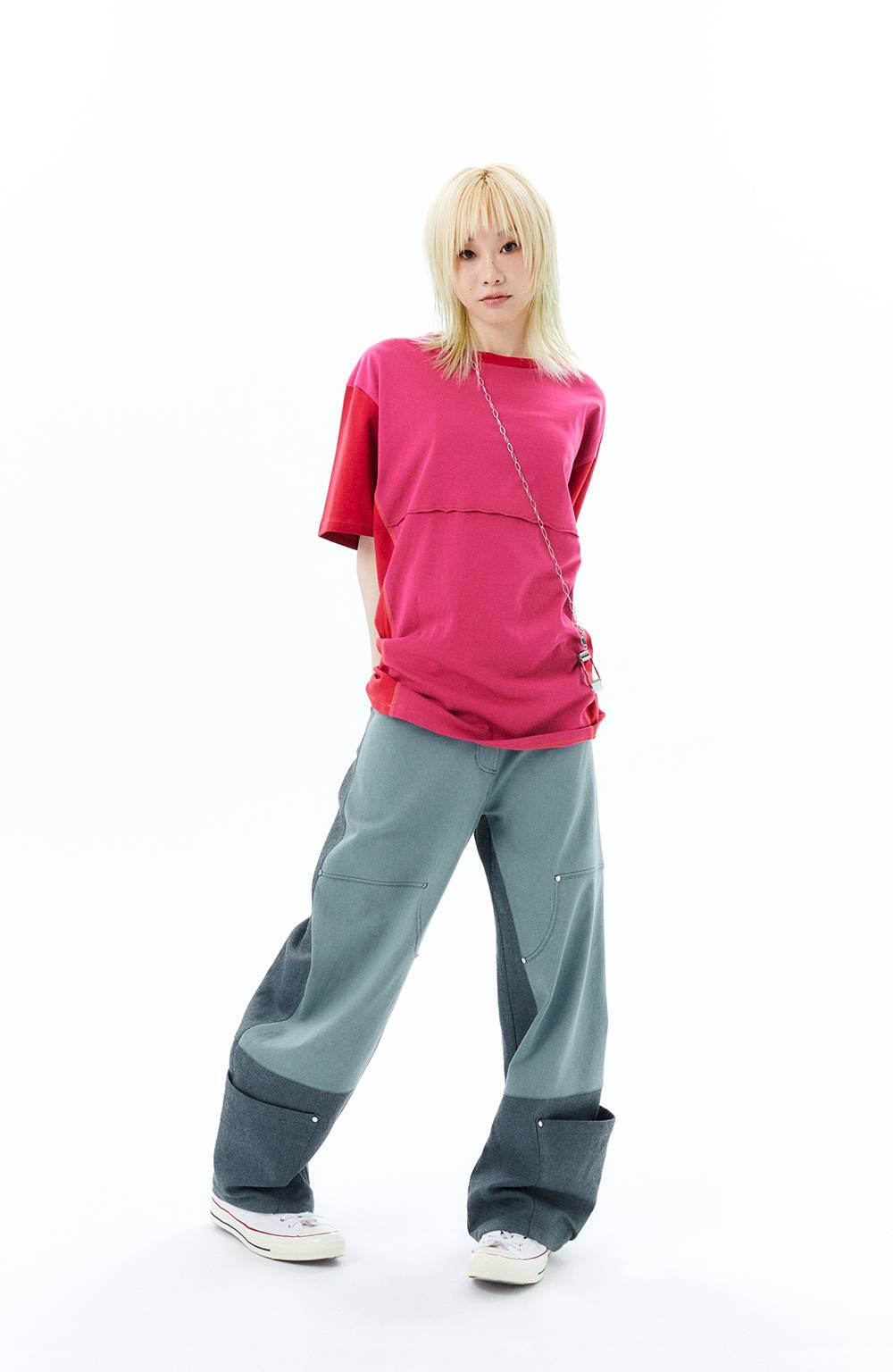 HEM POCKETS JEANS 2 / GREEN