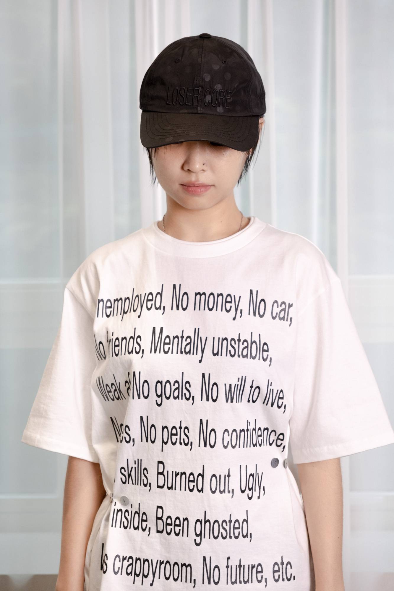 LOSER CORE DOT MIX BALL CAP (BLACK)