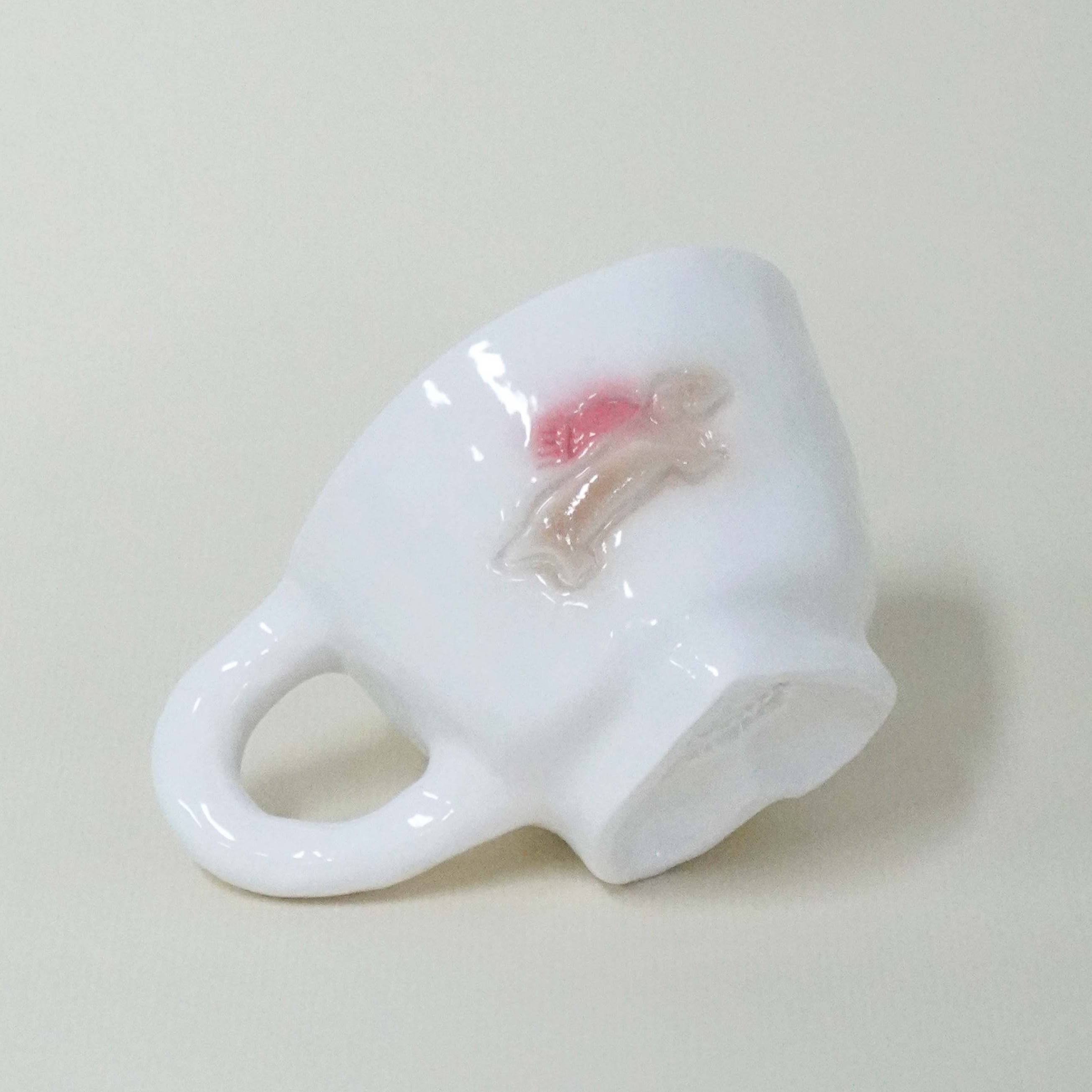 puppy mug red