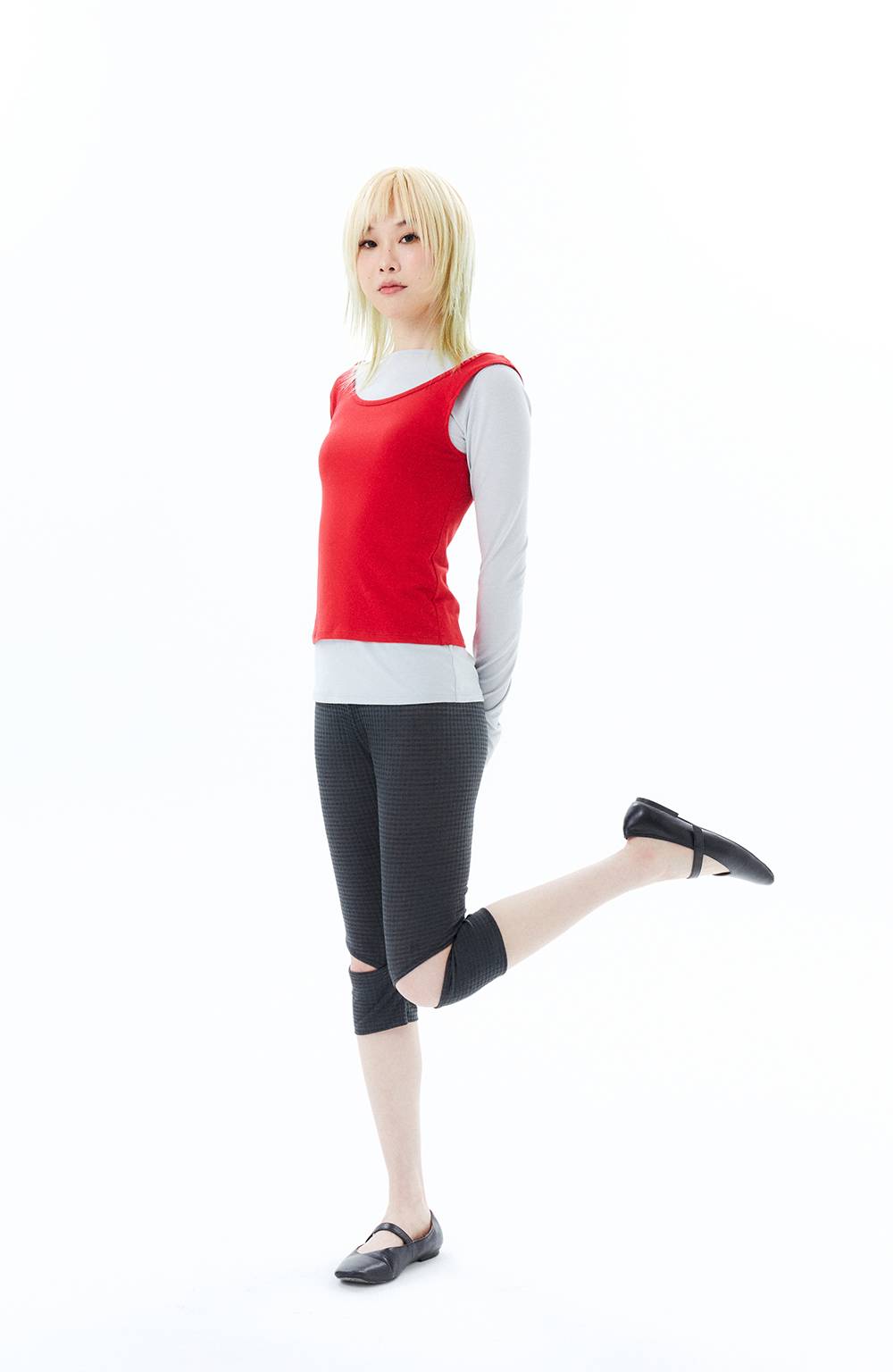 SHEER CHECK LEGGINGS / IVY