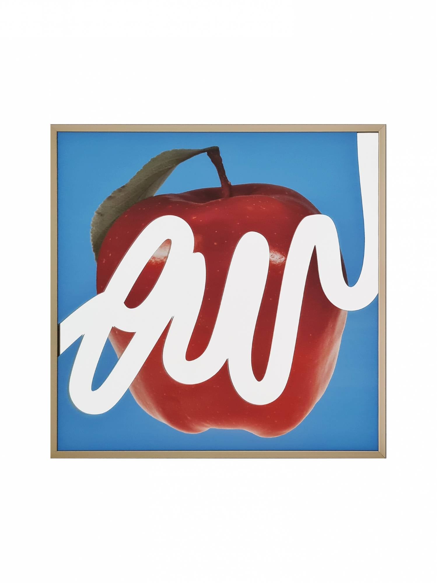 애플 드로잉 포스터 거울 40cm