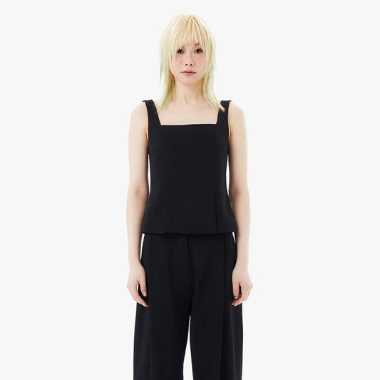 BACK STRAPS TOP / BLACK