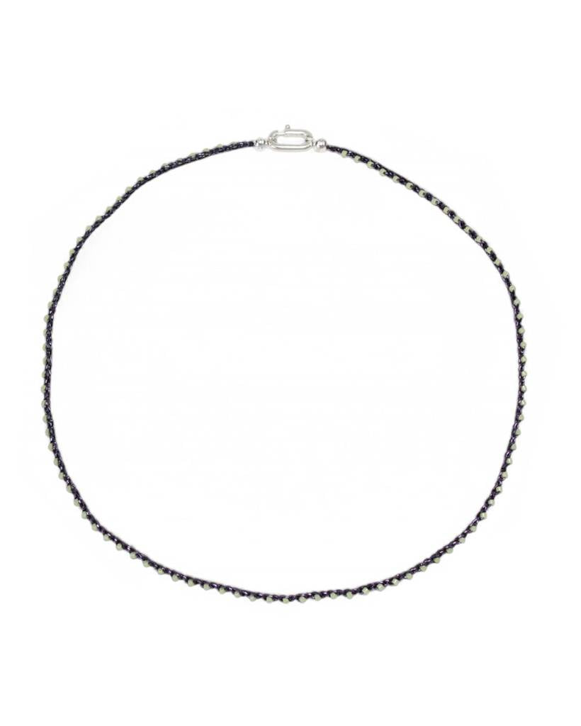 lightfall metallic crochet necklace