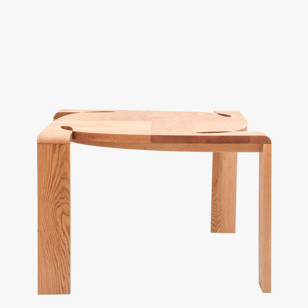 Curly Dining Table | Red Oak