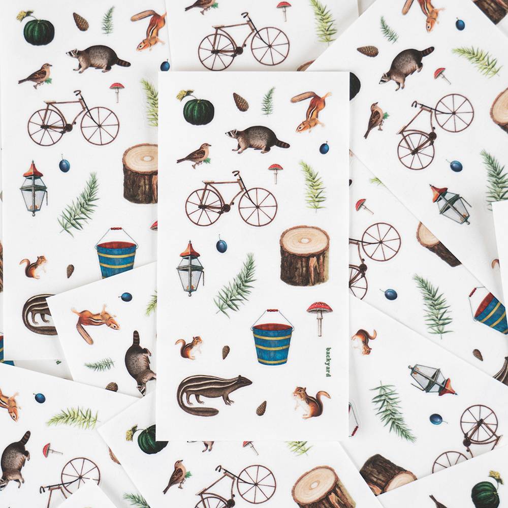 LESS LOVE LABS - BACKYARD (투명 씰스티커)