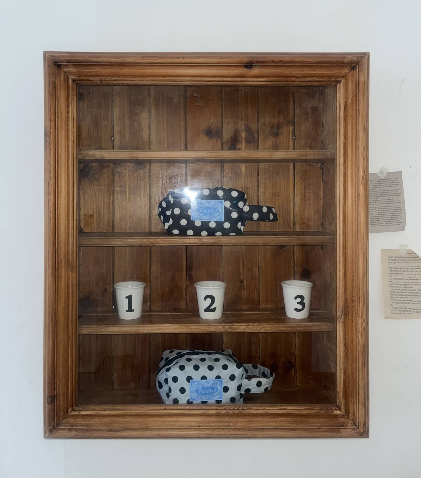 Silky Dot Pouch - Navy