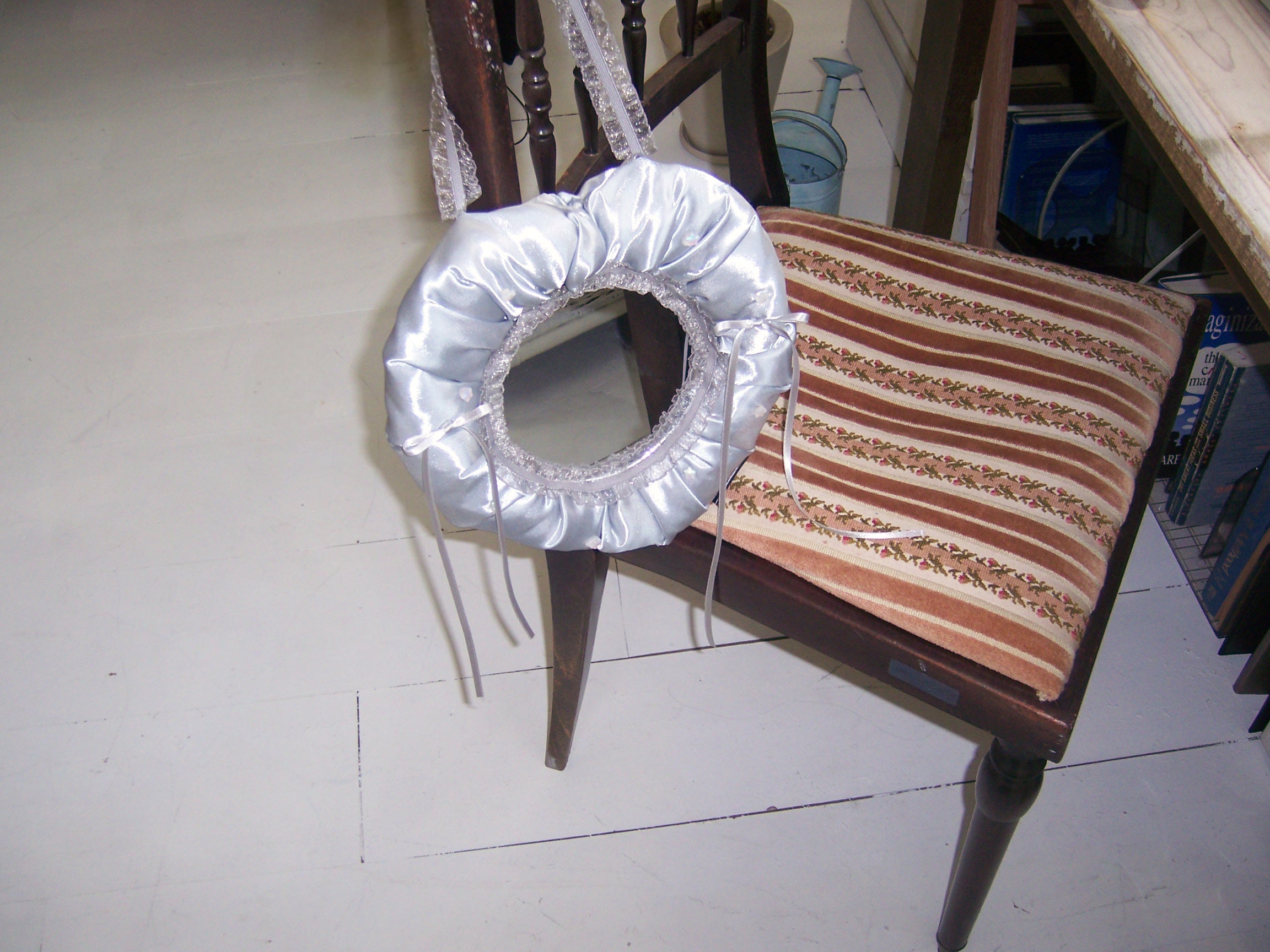 핸드메이드 하트 쿠션 거울 오브제 Selene