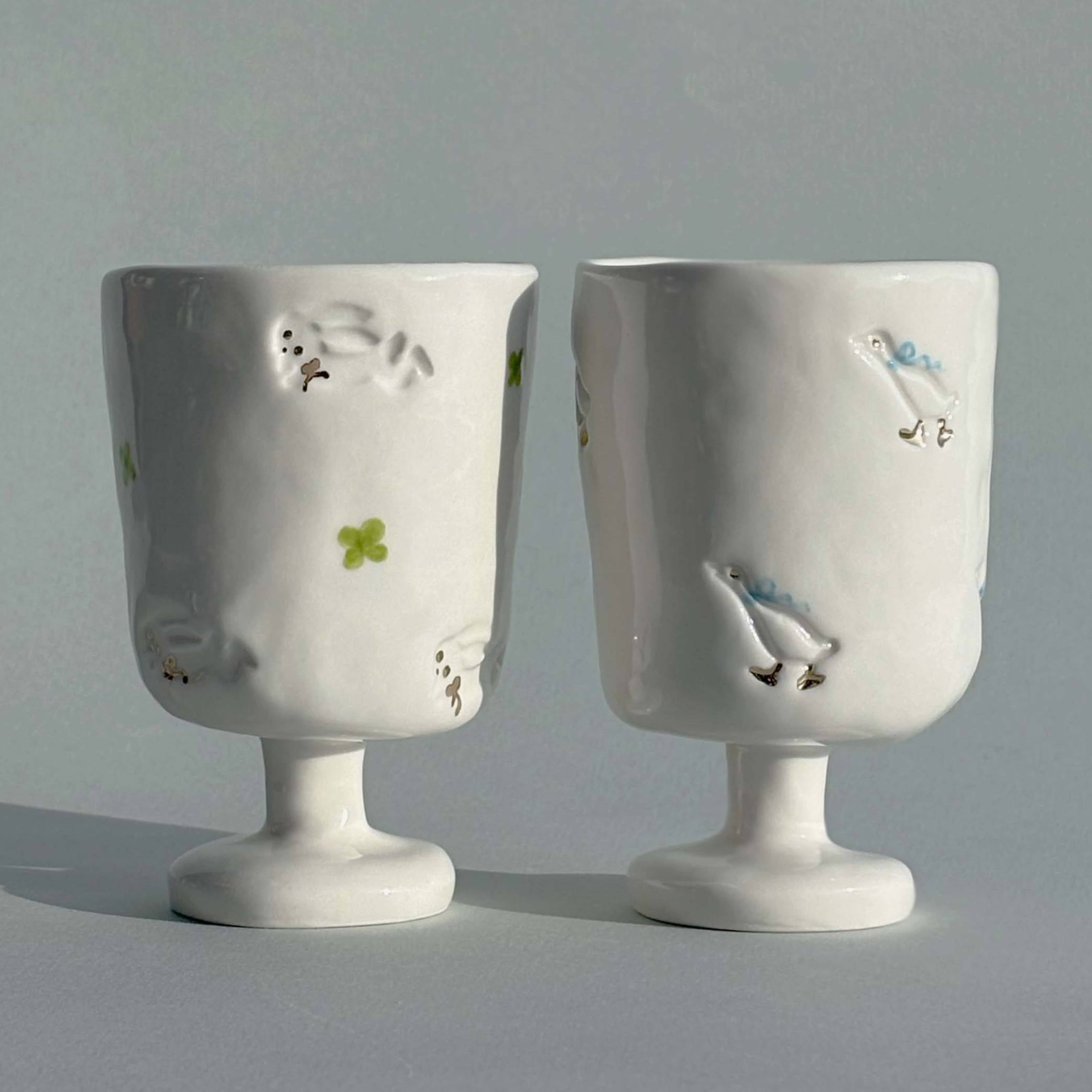 Clover-rabbit goblet