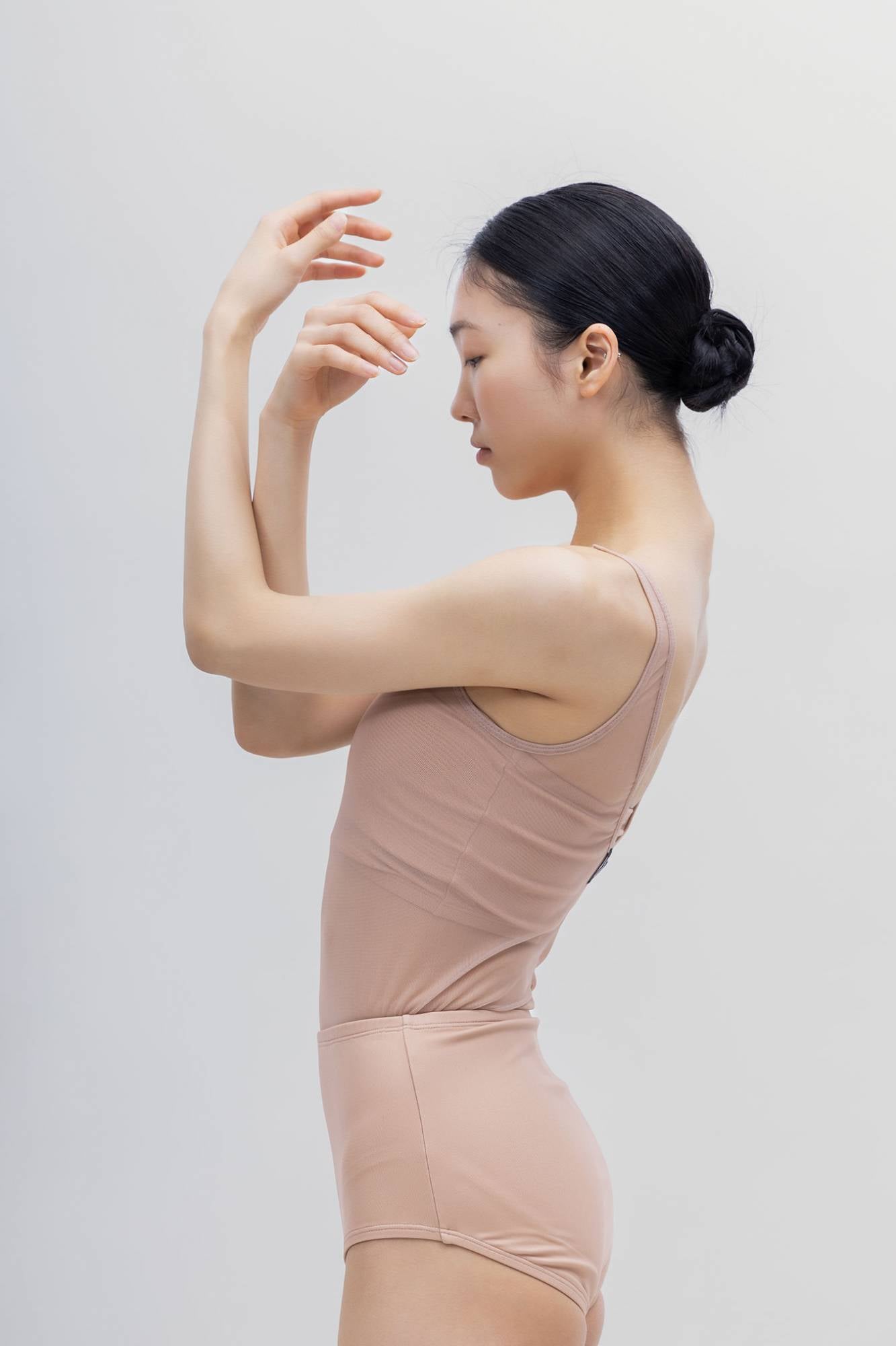 SHEER LAYERED BODYSUIT [NUDE]