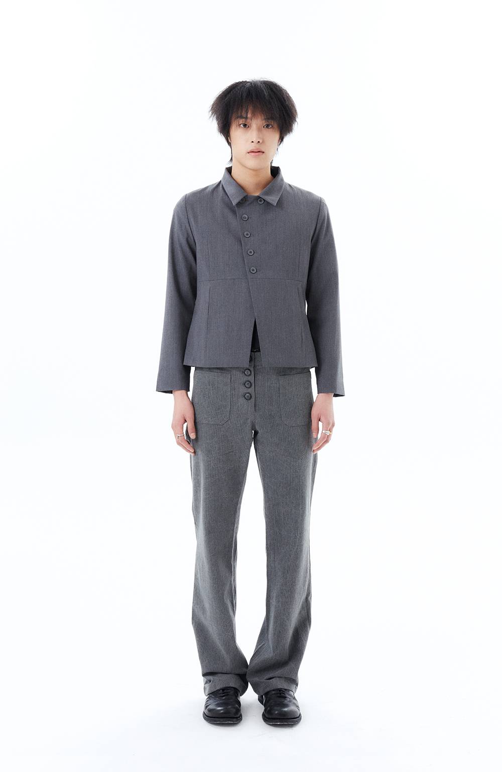 STRIPE BOOTSCUT / GRAY