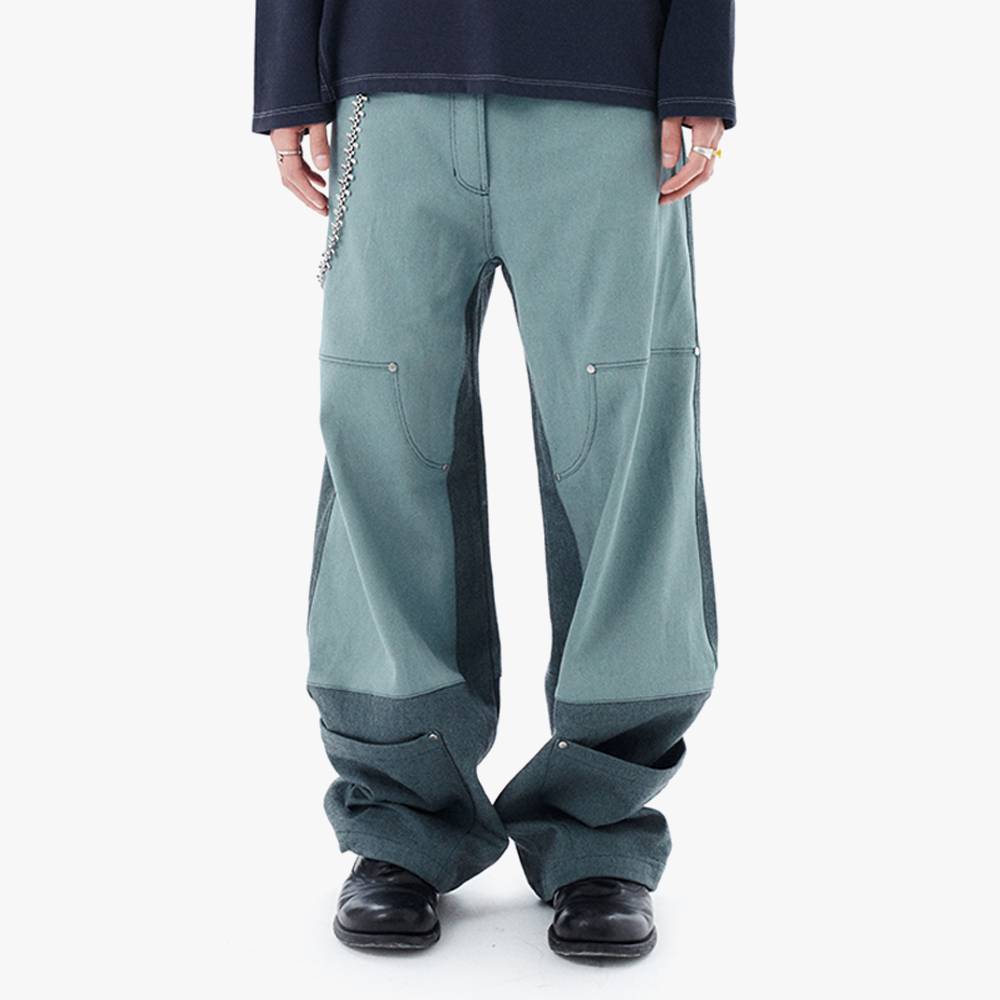 HEM POCKETS JEANS 2 / GREEN