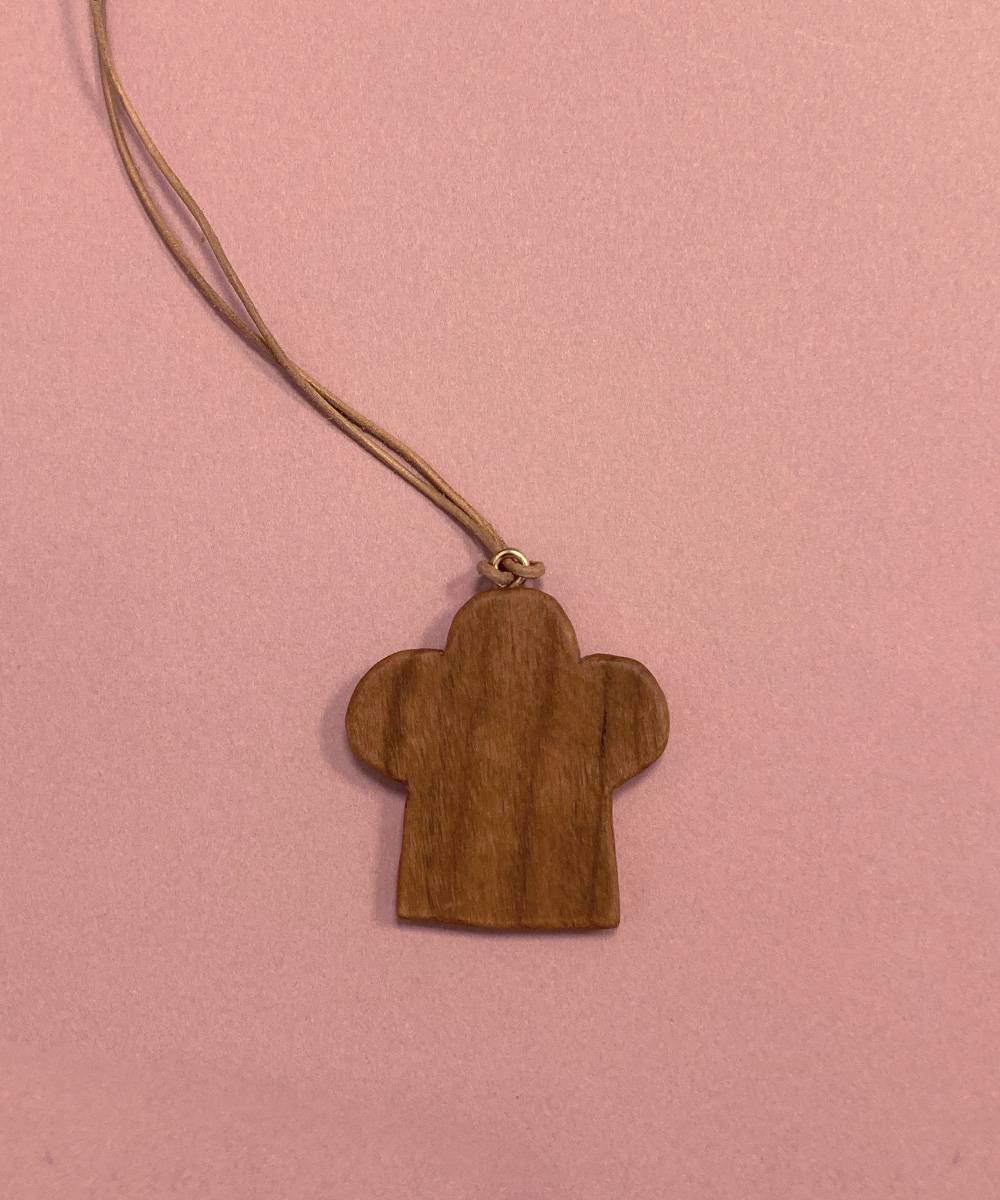 [One&Only] Drawing Pendant Series 우든 팬던트 - 빵집 모자