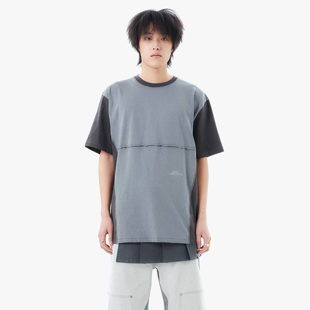 TRICOLOR TEE / GRAY